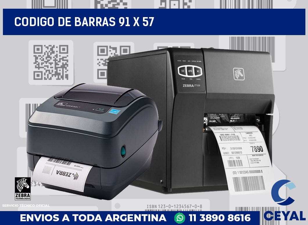 codigo de barras 91 x 57