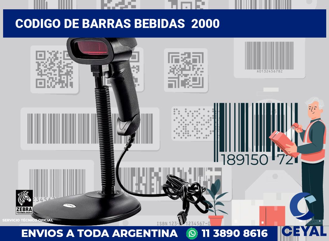 codigo de barras bebidas  2000