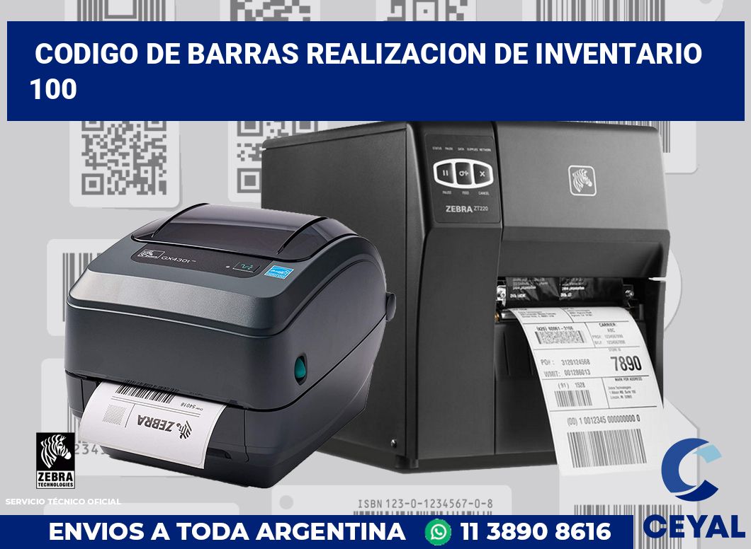 codigo de barras realizacion de inventario  100