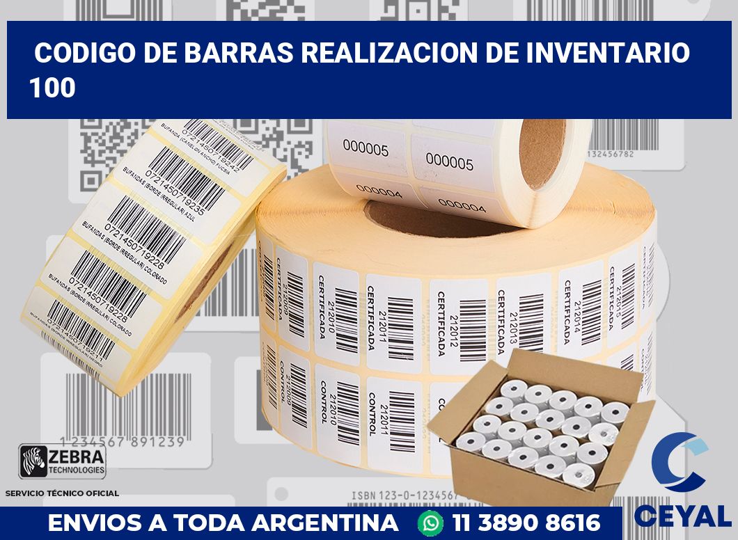 codigo de barras realizacion de inventario  100