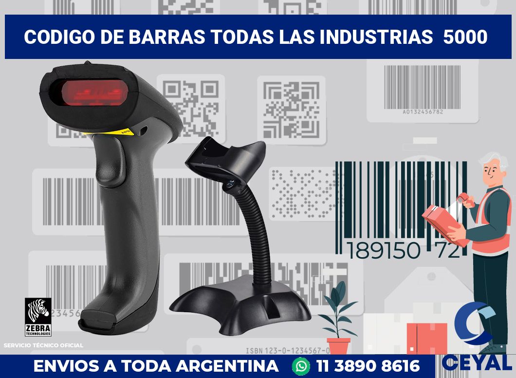 codigo de barras todas las industrias 5000