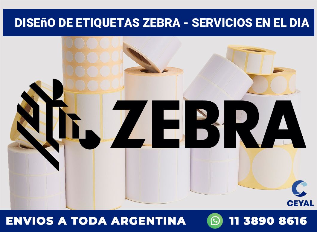 diseño de etiquetas zebra – Servicios en el dia