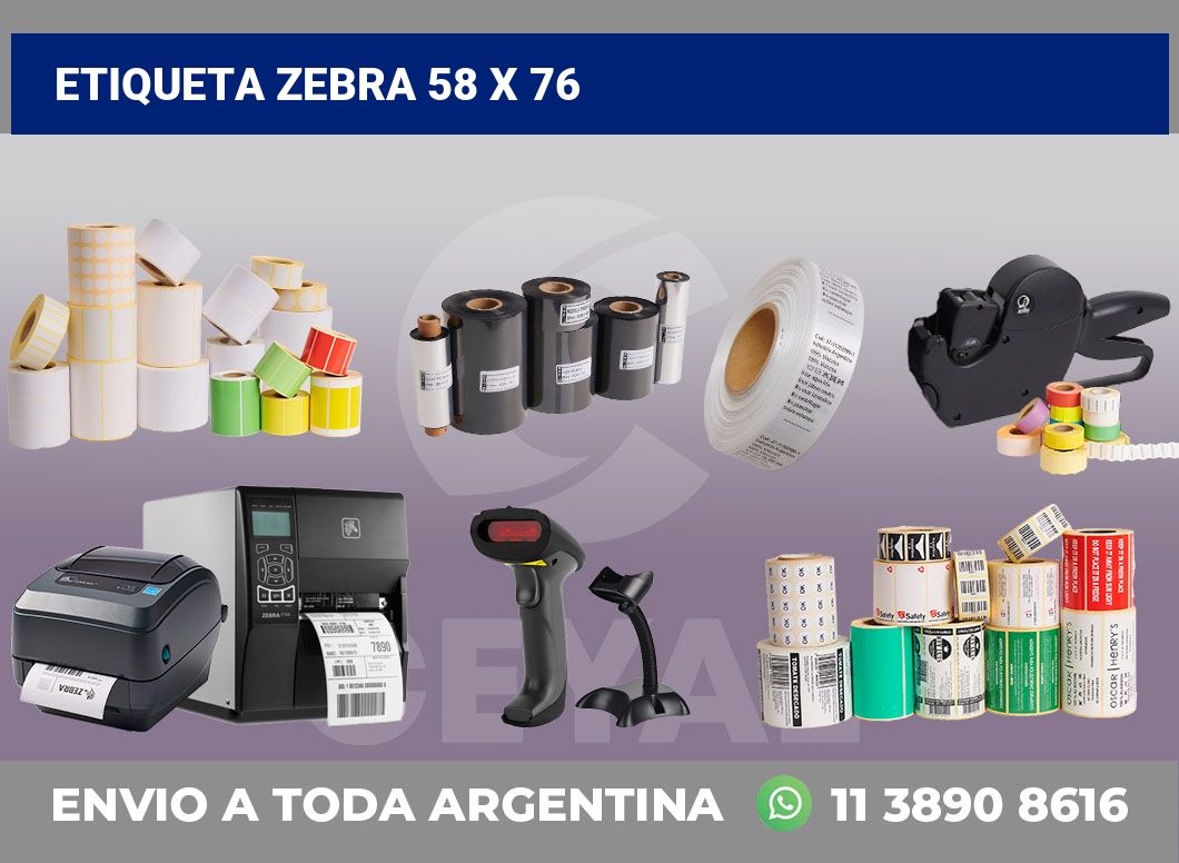 etiqueta zebra 58 x 76