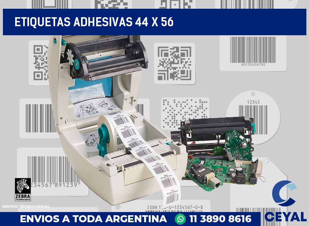 etiquetas adhesivas 44 x 56