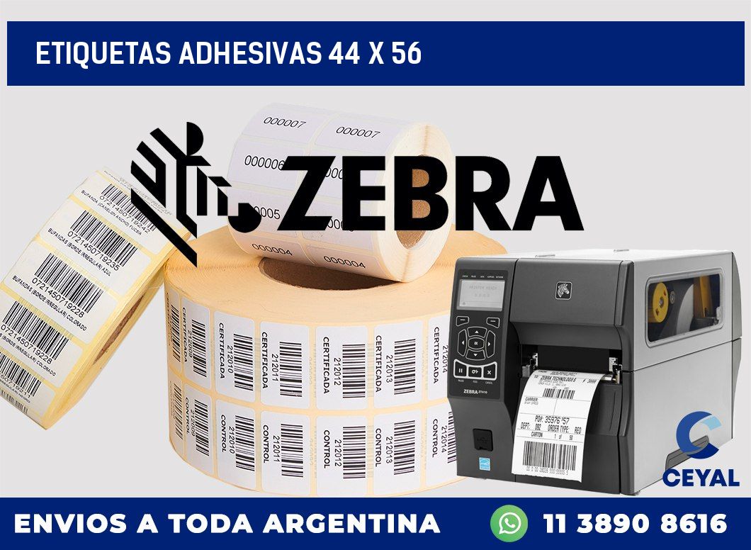etiquetas adhesivas 44 x 56
