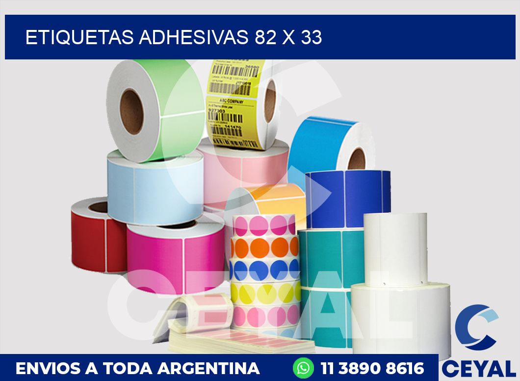 etiquetas adhesivas 82 x 33