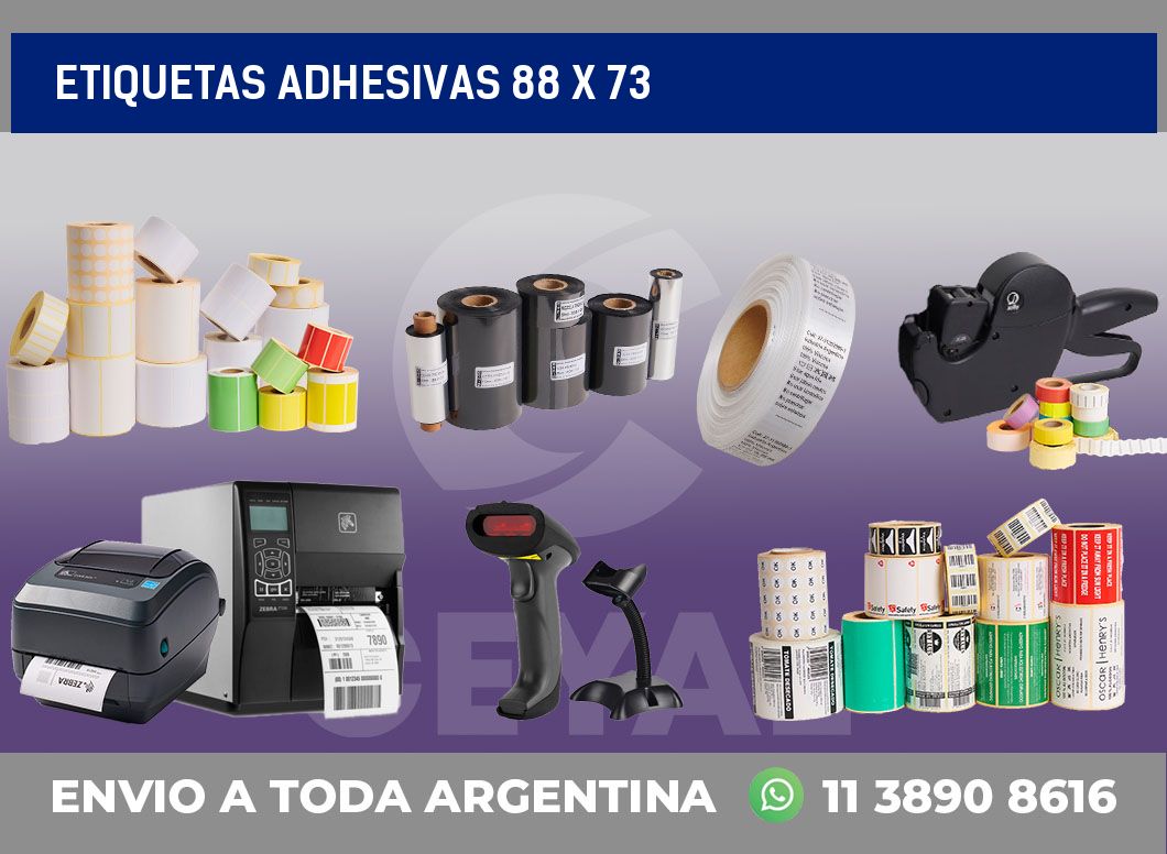 etiquetas adhesivas 88 x 73