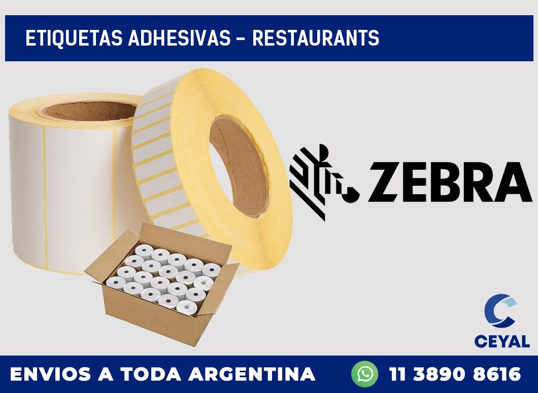 etiquetas adhesivas - Restaurants