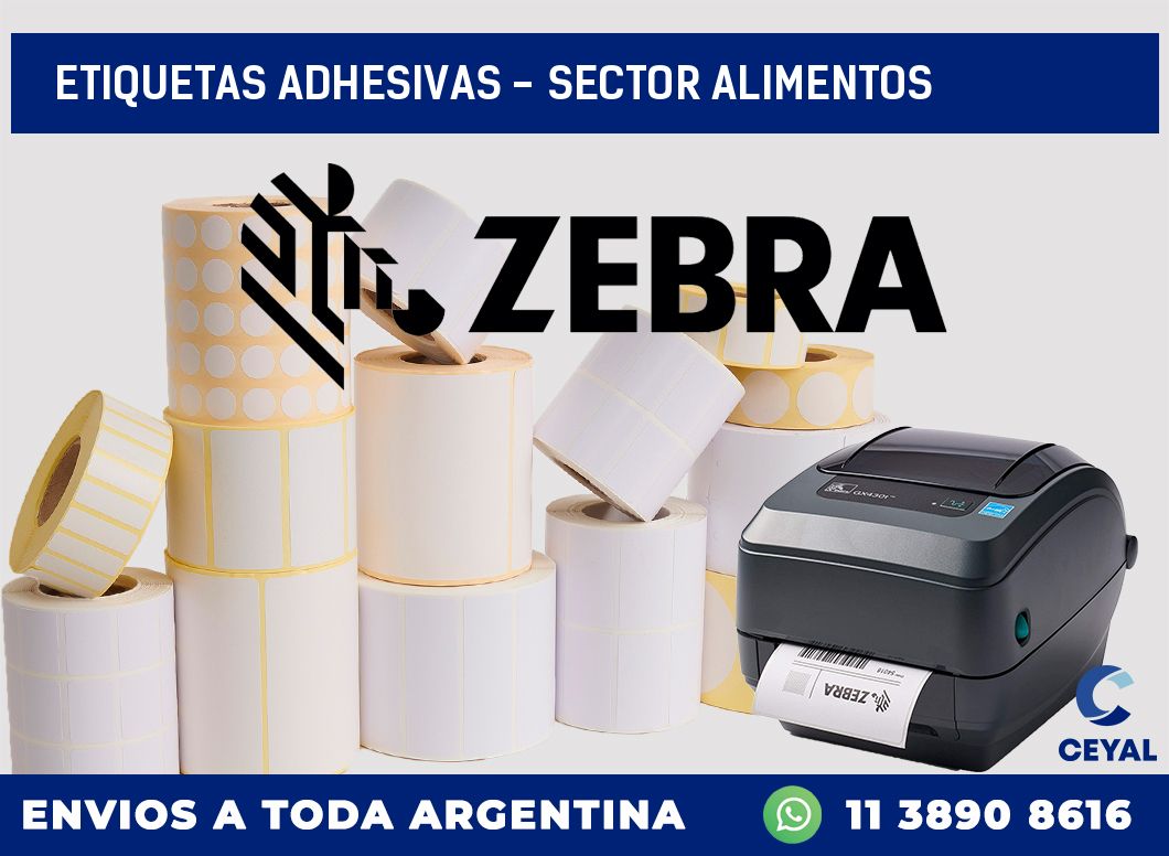 etiquetas adhesivas – sector alimentos