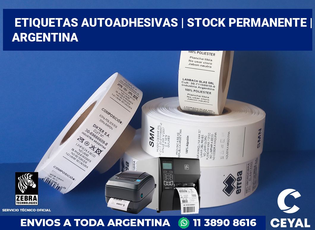 etiquetas autoadhesivas | Stock permanente | Argentina
