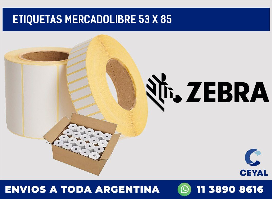 etiquetas mercadolibre 53 x 85