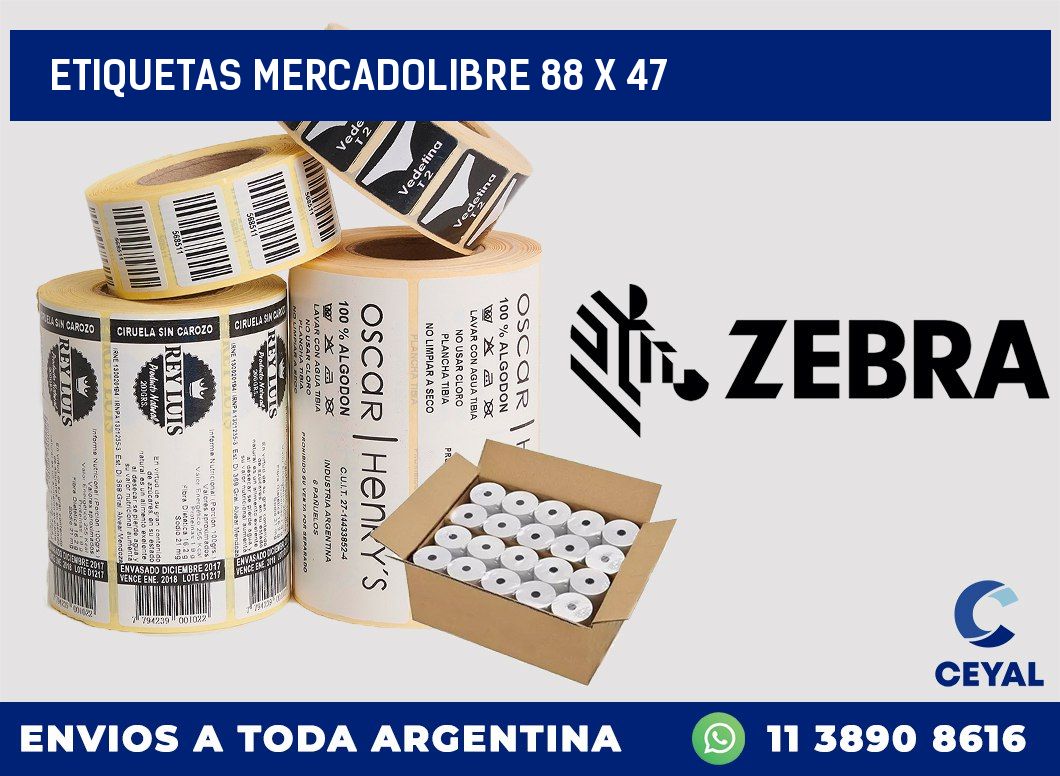 etiquetas mercadolibre 88 x 47
