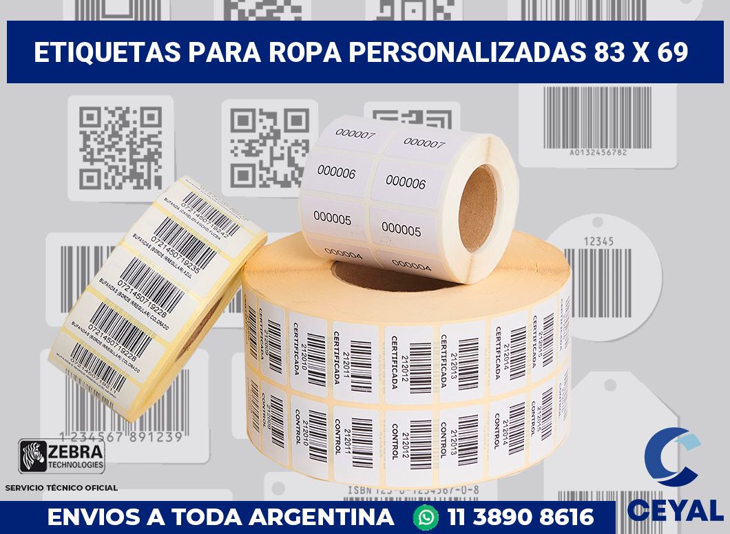 etiquetas para ropa personalizadas 83 x 69