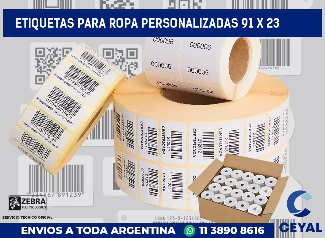 etiquetas para ropa personalizadas 91 x 23