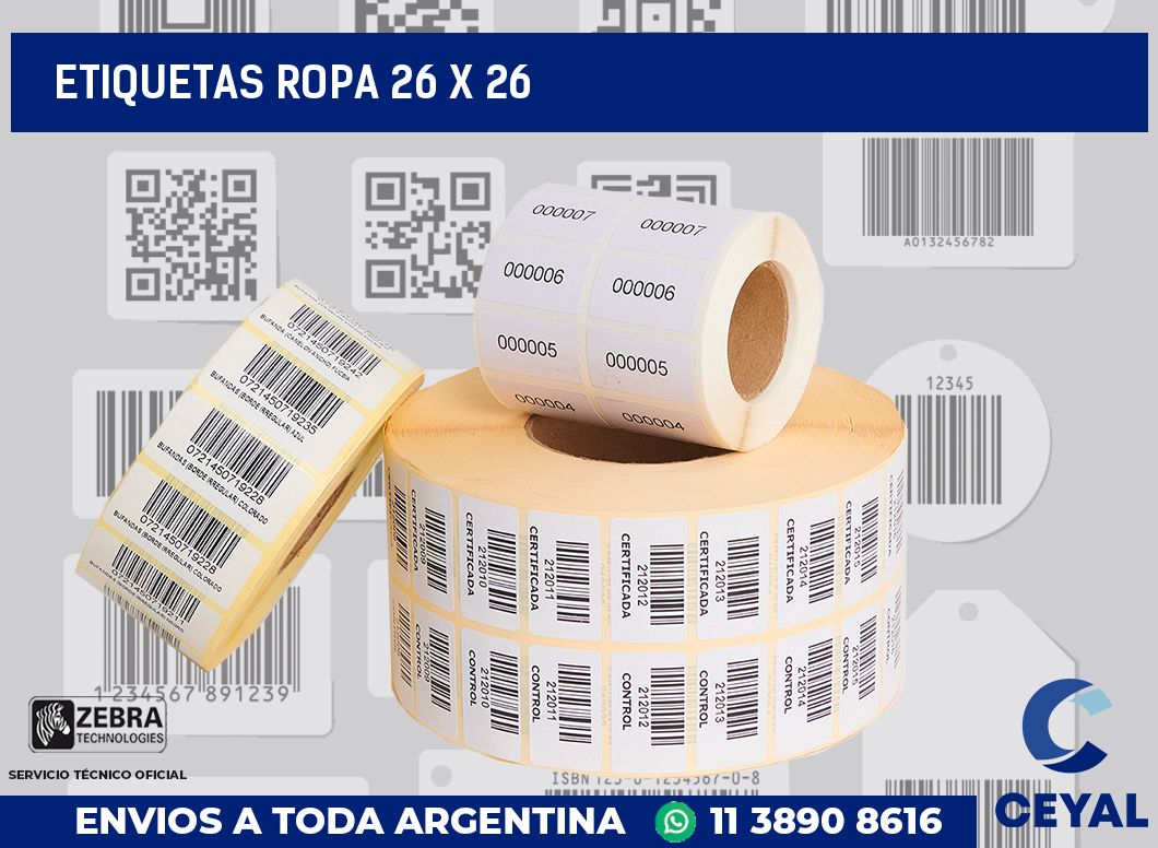 etiquetas ropa 26 x 26