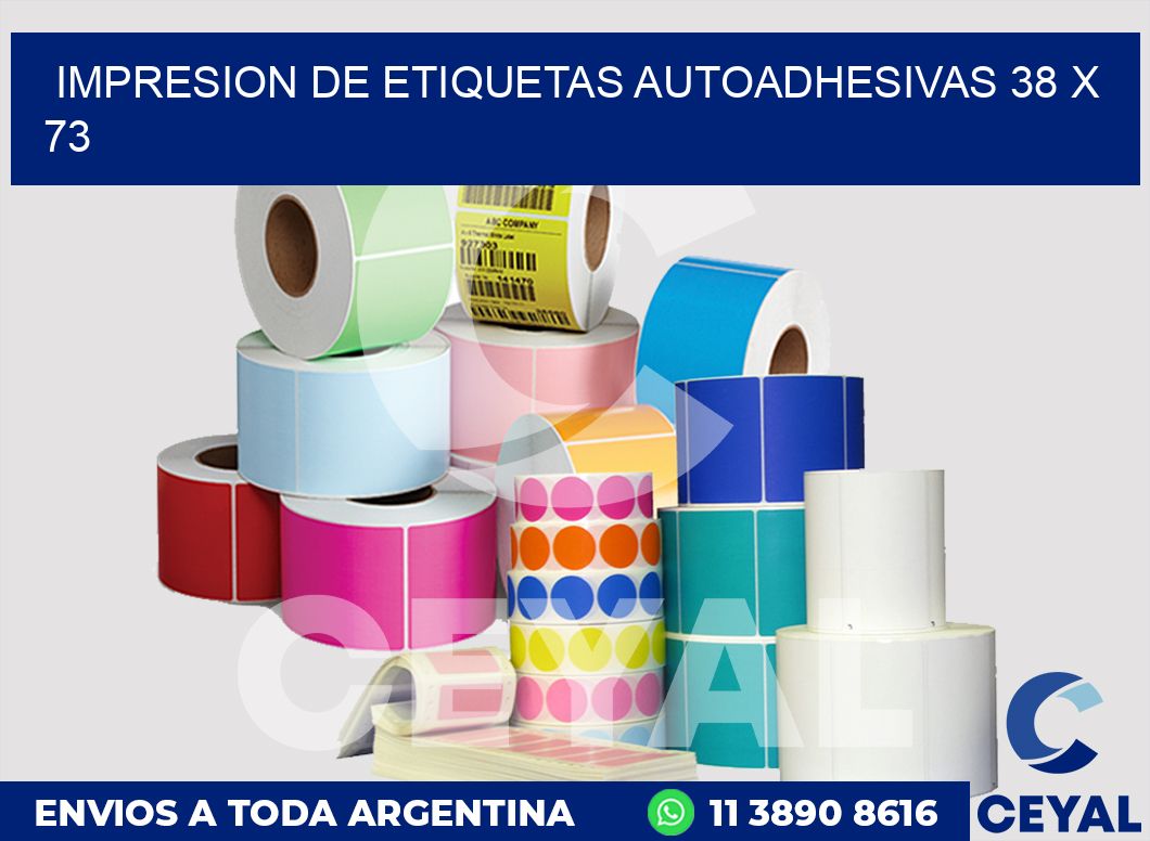 impresion de etiquetas autoadhesivas 38 x 73