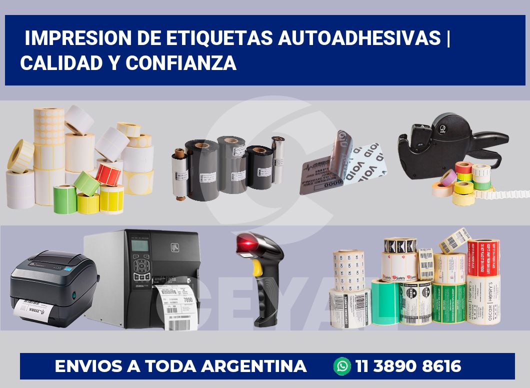 impresion de etiquetas autoadhesivas | Calidad y confianza