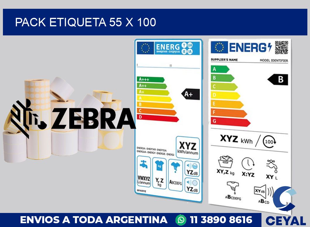 pack etiqueta 55 x 100