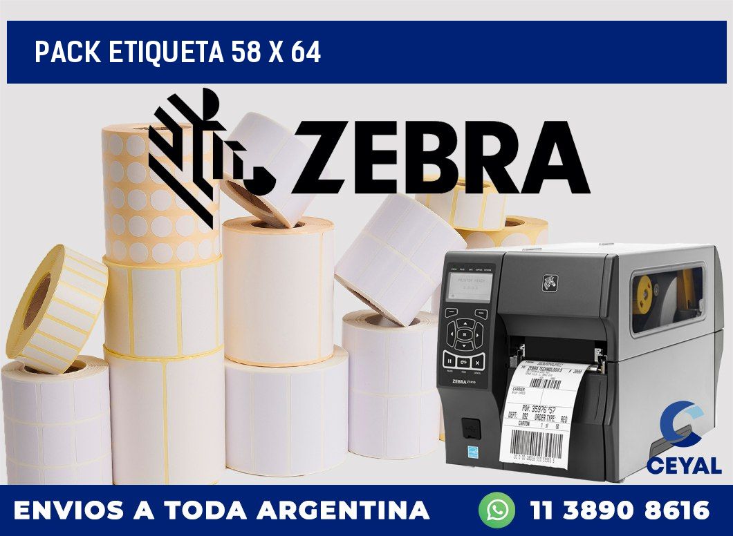 pack etiqueta 58 x 64