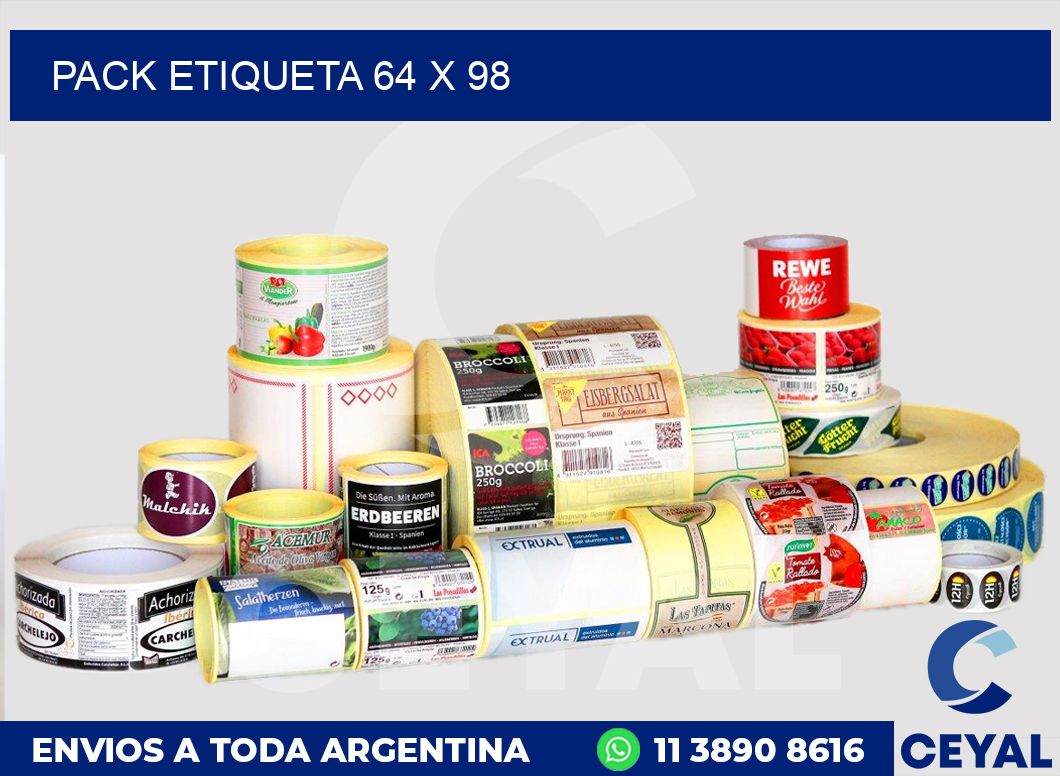 pack etiqueta 64 x 98