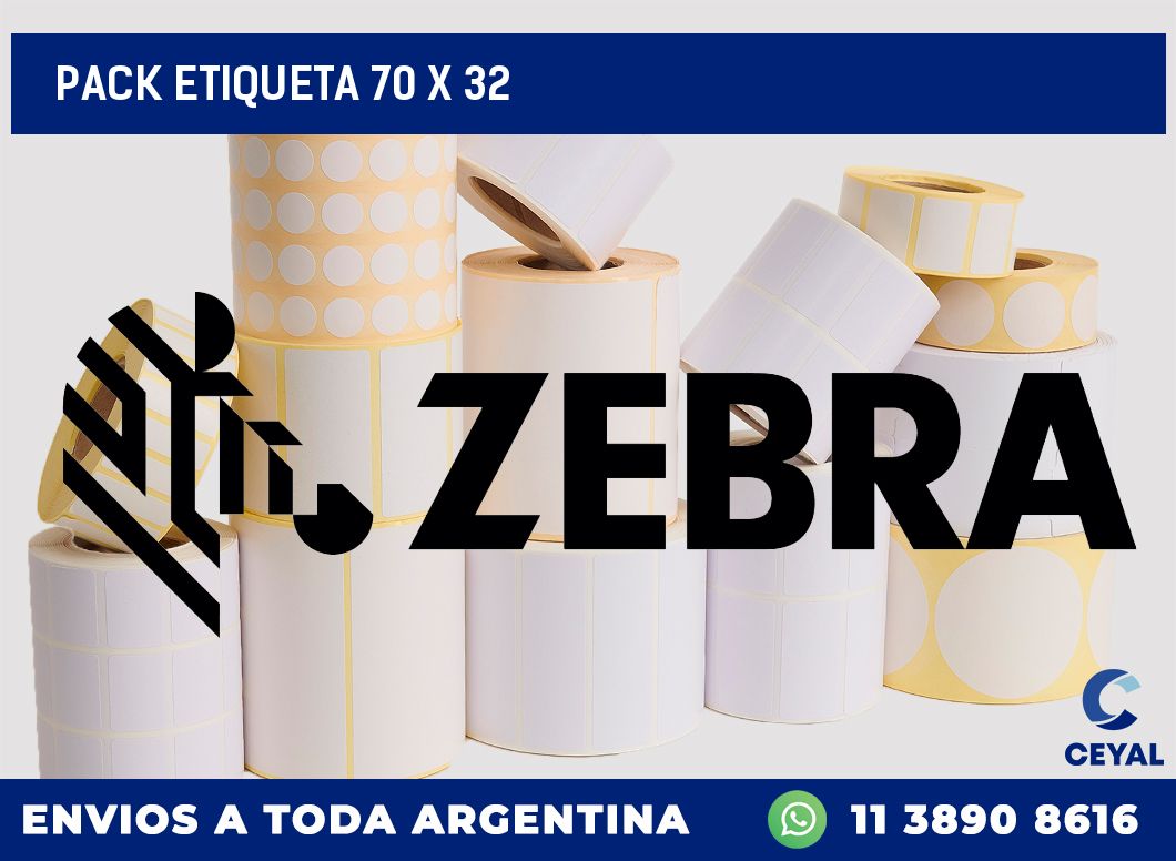 pack etiqueta 70 x 32
