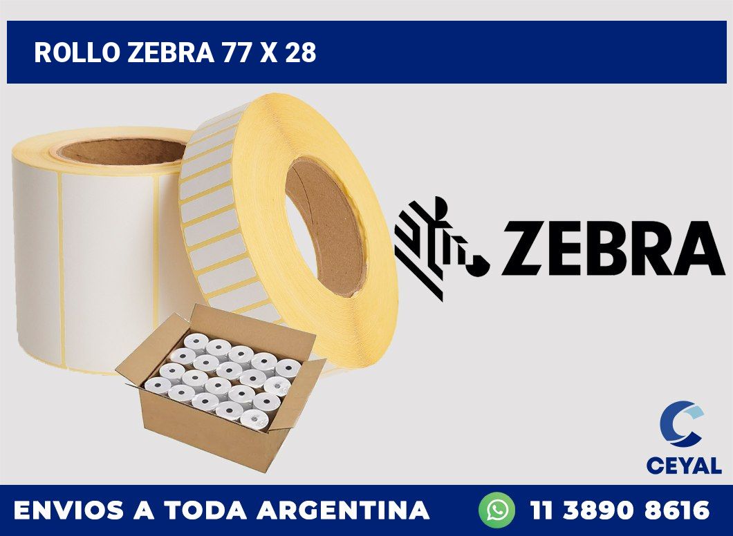 rollo zebra 77 x 28