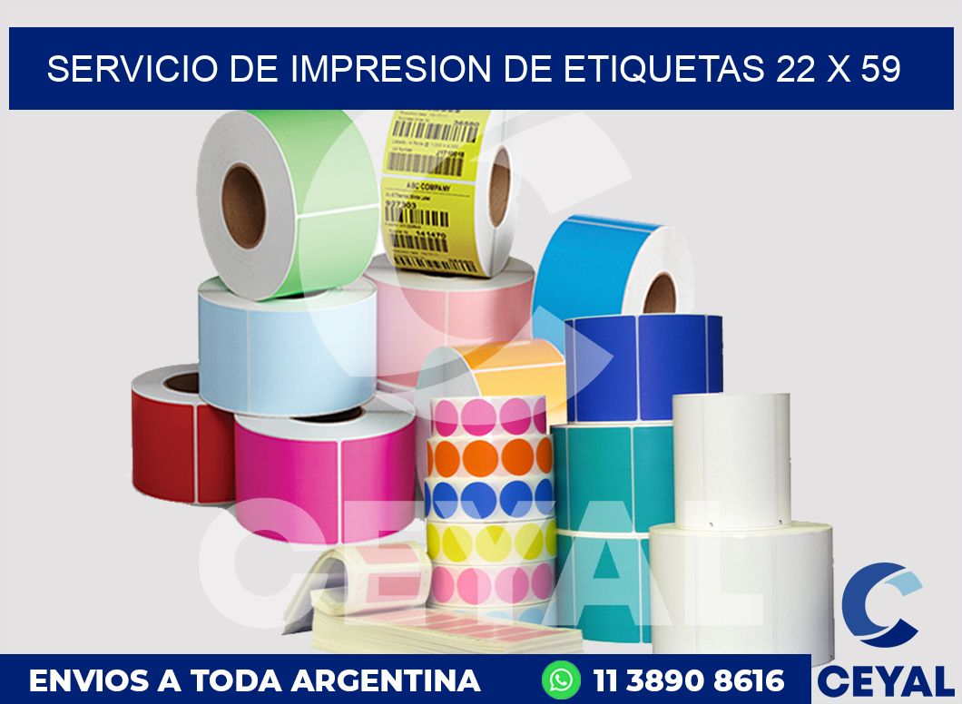 servicio de impresion de etiquetas 22 x 59