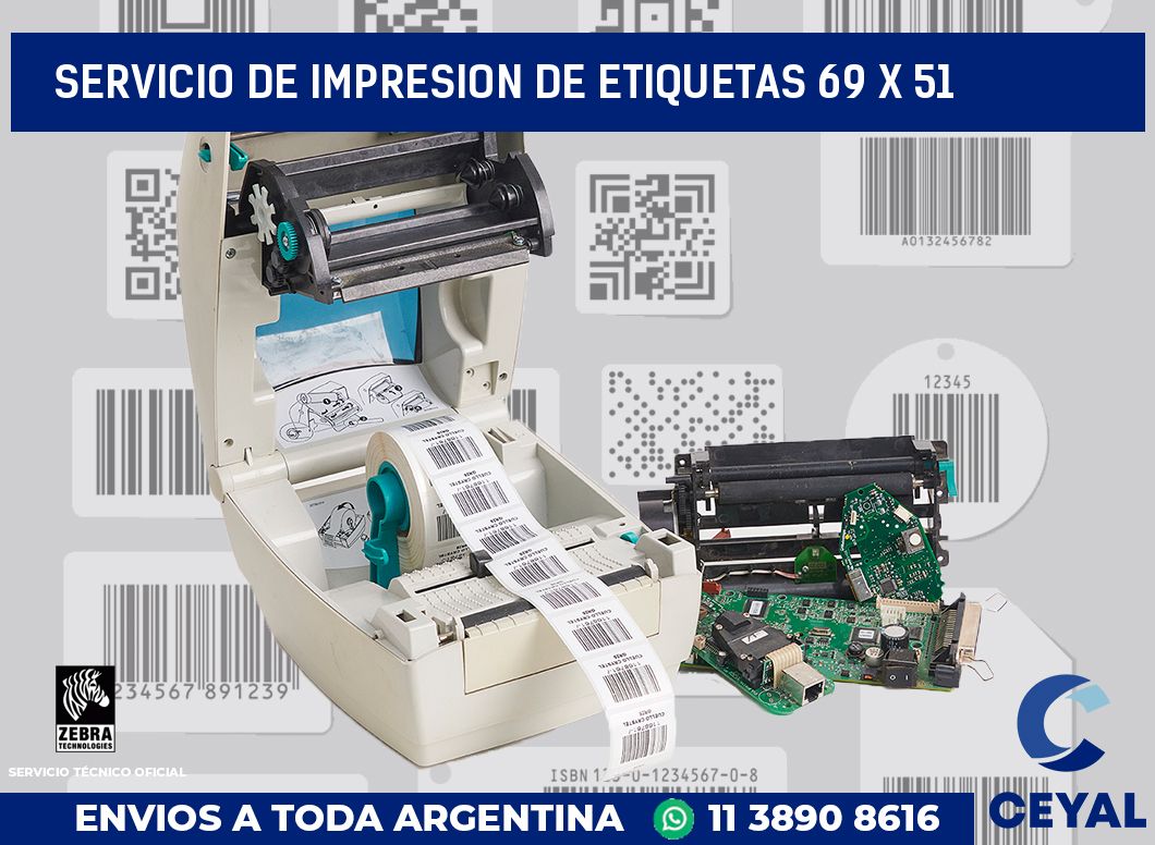 servicio de impresion de etiquetas 69 x 51