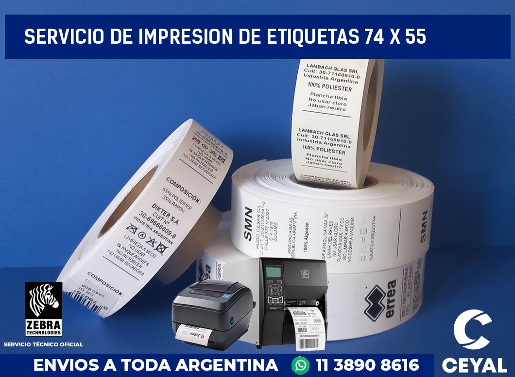 servicio de impresion de etiquetas 74 x 55