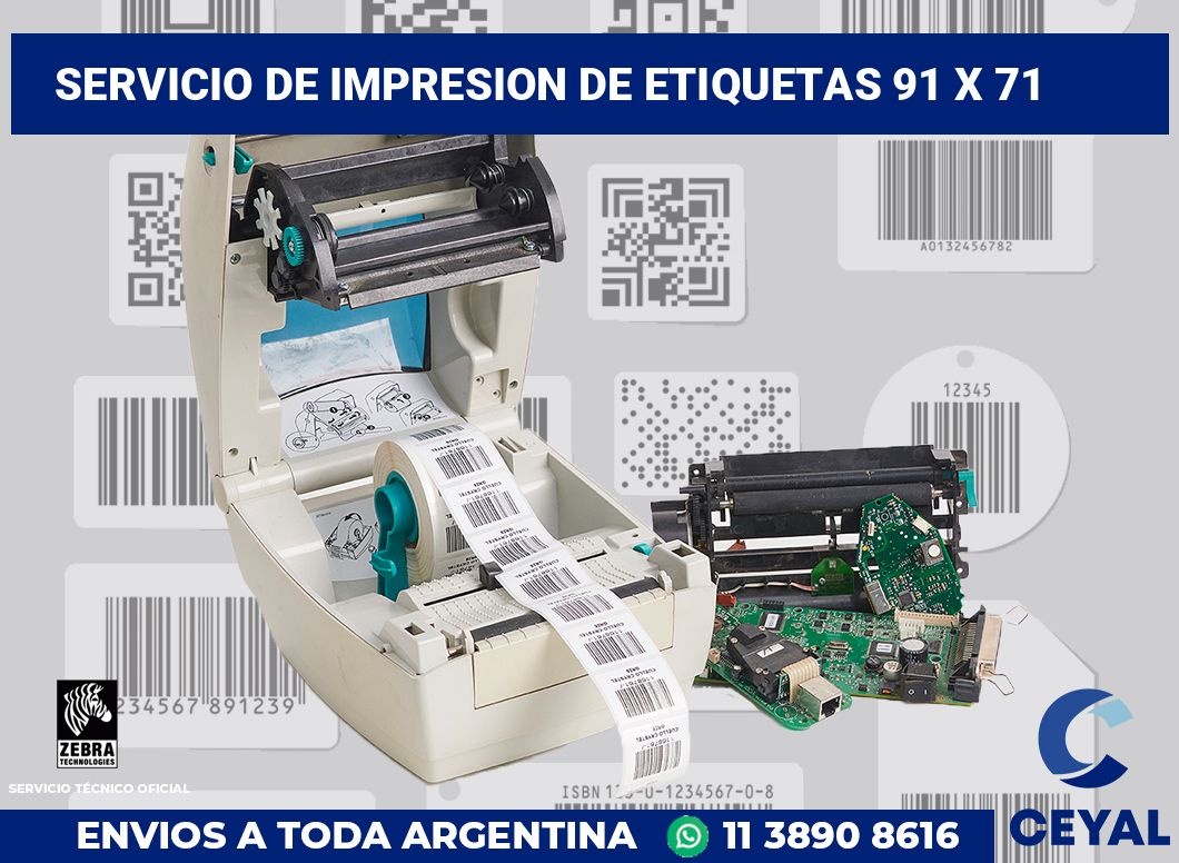 servicio de impresion de etiquetas 91 x 71