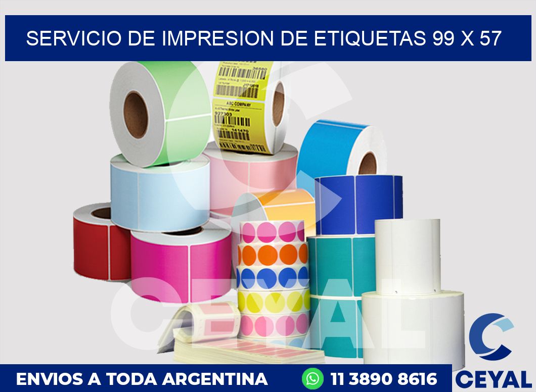servicio de impresion de etiquetas 99 x 57