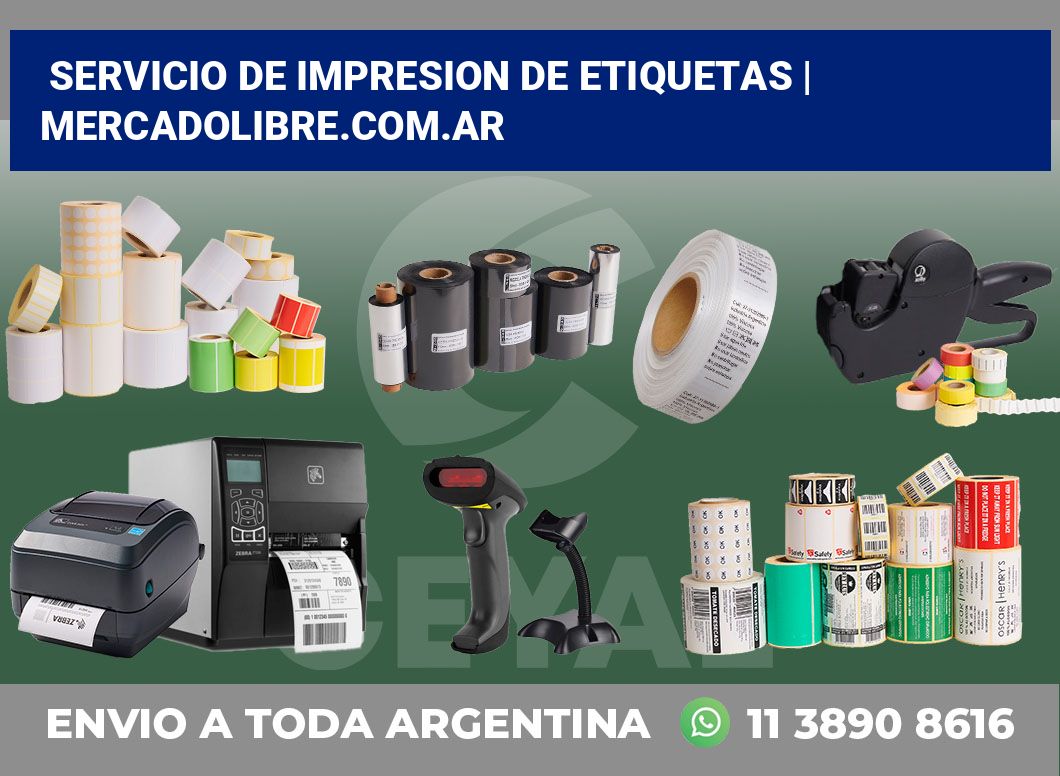 servicio de impresion de etiquetas | MercadoLibre.com.ar