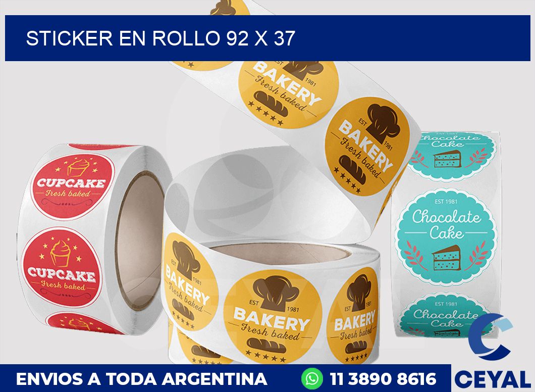 sticker en rollo 92 x 37