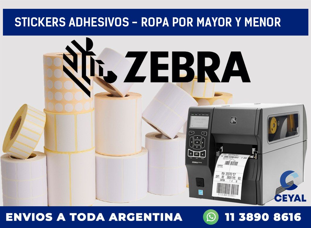stickers adhesivos - ropa por mayor y menor