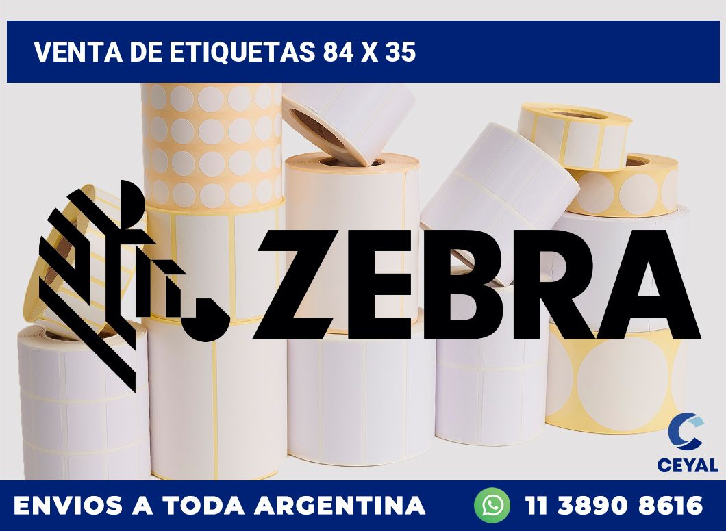 venta de etiquetas 84 x 35
