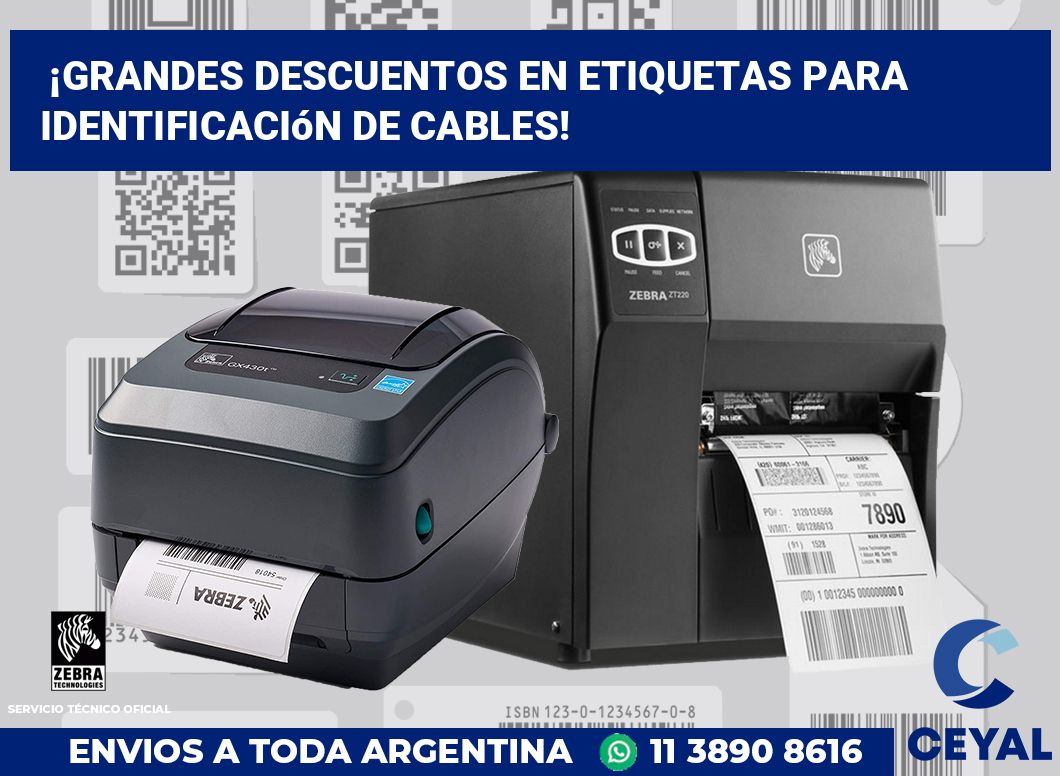 ¡Grandes Descuentos en Etiquetas para Identificación de Cables!