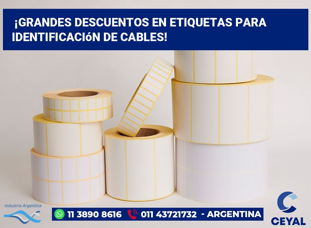 ¡Grandes Descuentos en Etiquetas para Identificación de Cables!