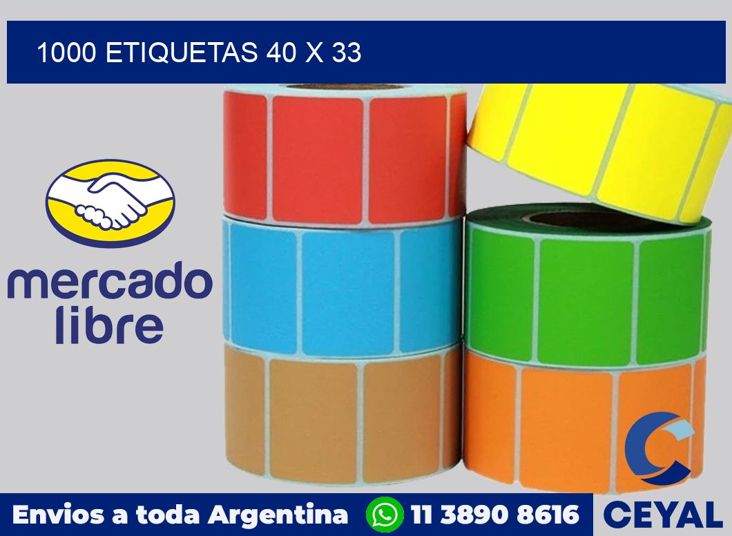 1000 etiquetas 40 x 33