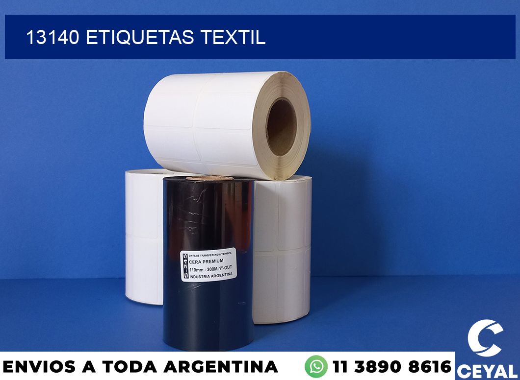 13140 etiquetas textil