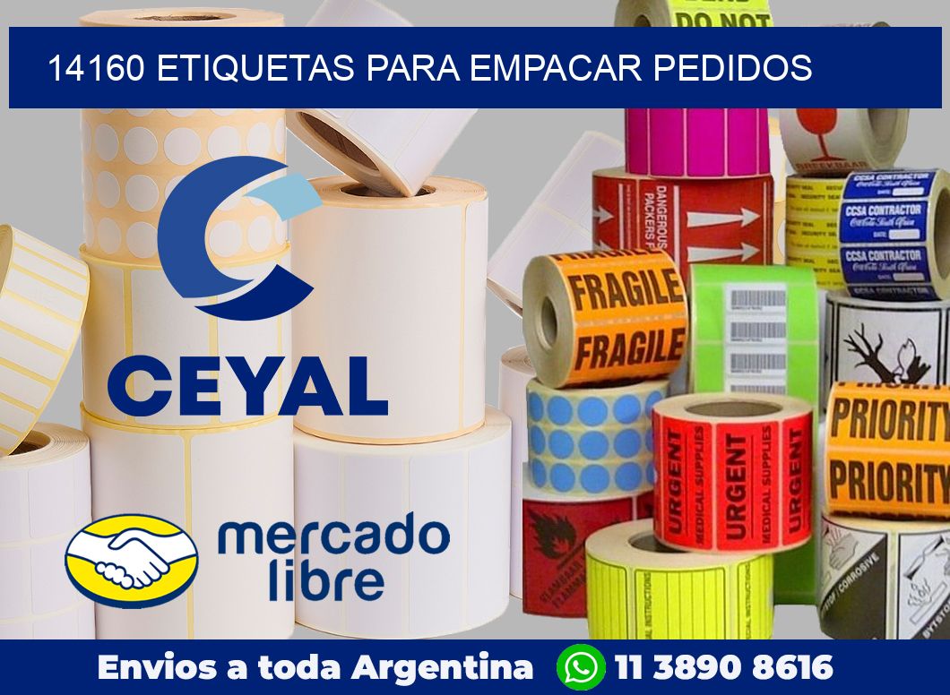 14160 Etiquetas para empacar pedidos