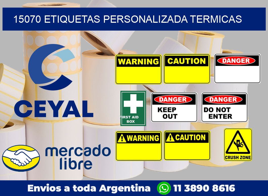 15070 etiquetas personalizada termicas