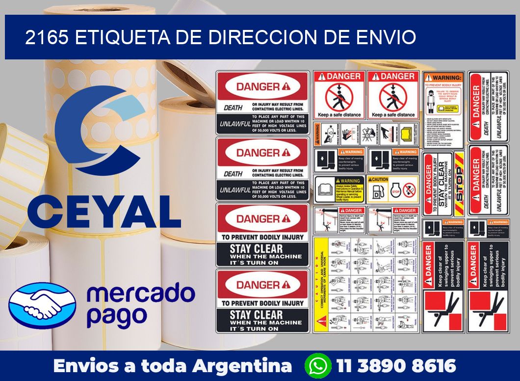 2165 Etiqueta de direccion de envio