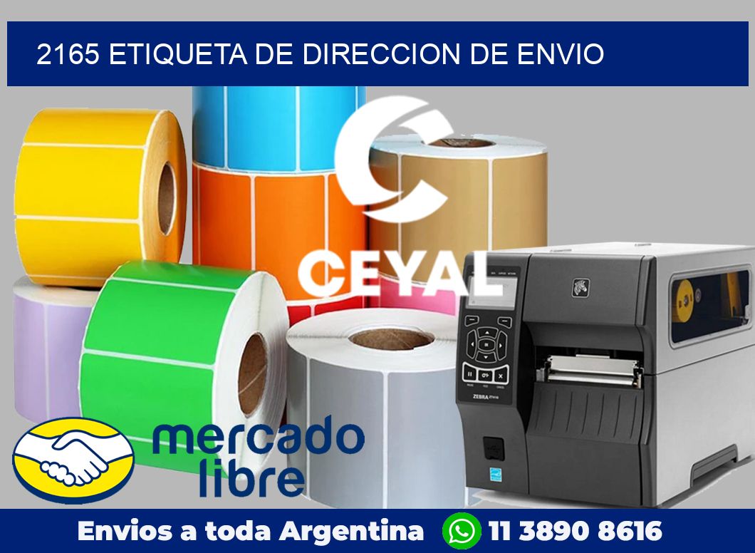 2165 Etiqueta de direccion de envio