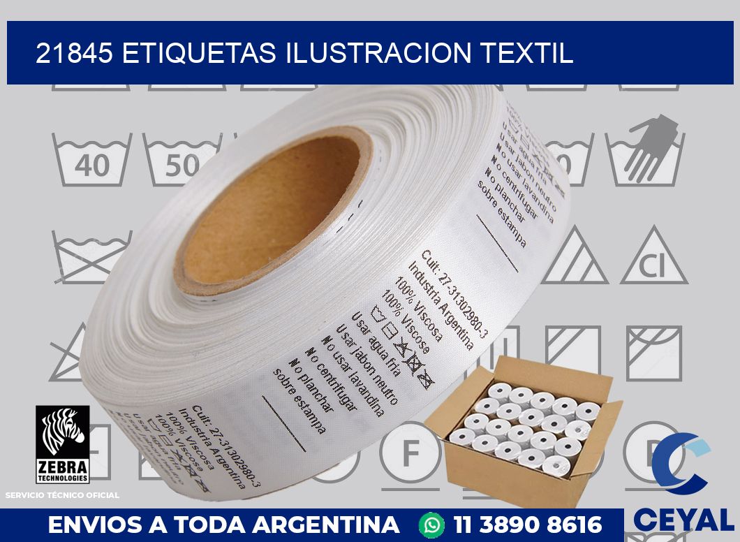 21845 etiquetas ilustracion textil