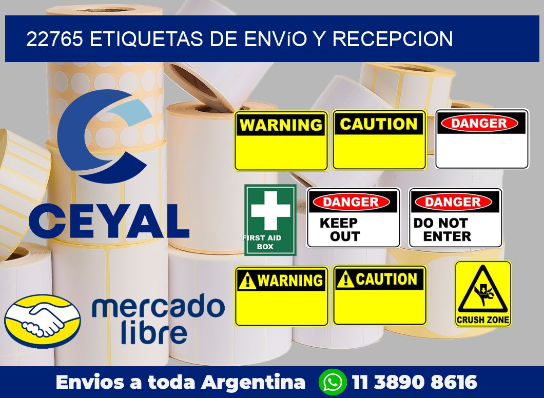22765 Etiquetas de envío y recepcion