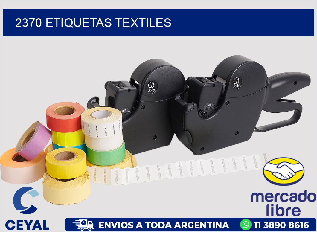 2370 etiquetas textiles