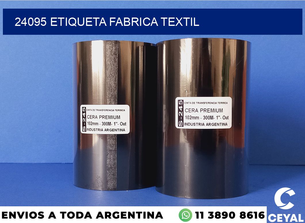 24095 etiqueta fabrica textil