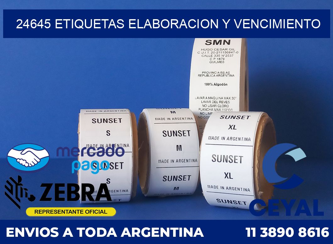 24645 Etiquetas elaboracion y vencimiento