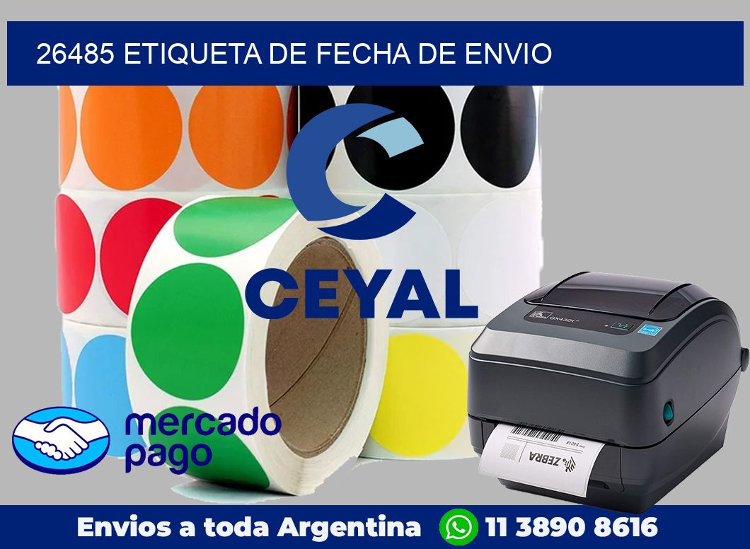 26485 Etiqueta de fecha de envio