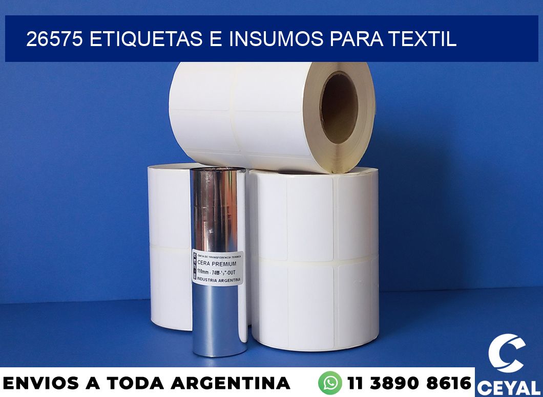 26575 etiquetas e insumos para textil